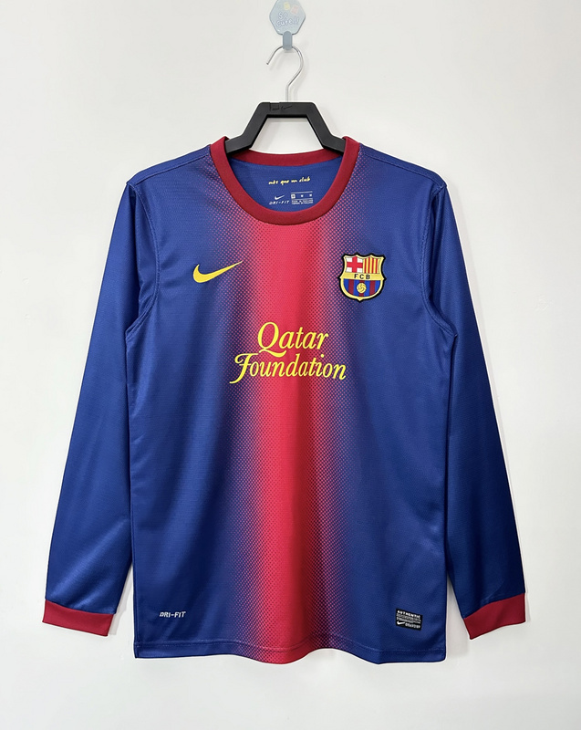 2012-2013 Retro  Barcelona   Home  long sleeves   jersey