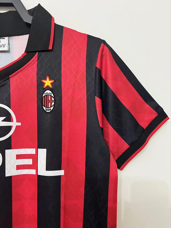 1995-1996  Retro  AC Milan Home   jersey
