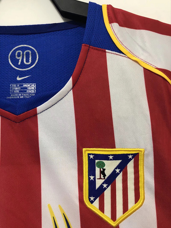 2004-2005  Retro  Atletico Madrid Home  jersey