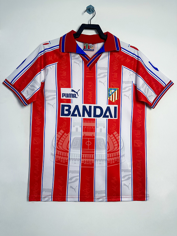1996-1997  Retro  Atletico Madrid Home  jersey
