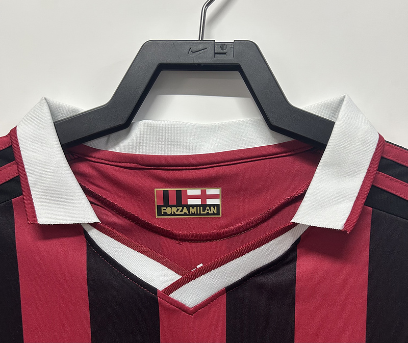 2009-2010  Retro  AC Milan   Home long sleeves  jersey
