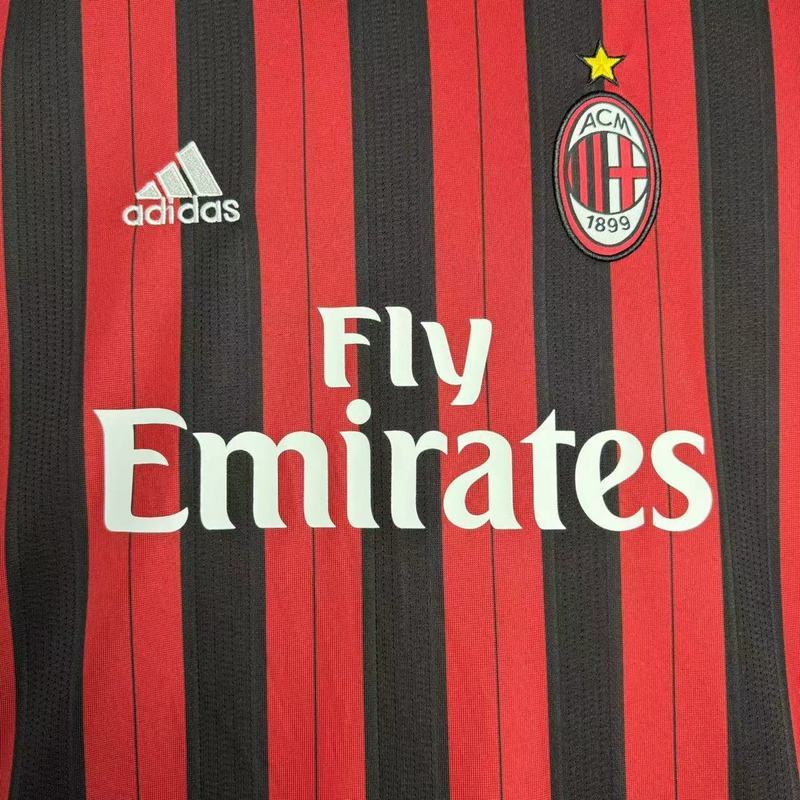 2013-2014  Retro  AC Milan   Home long sleeves  jersey