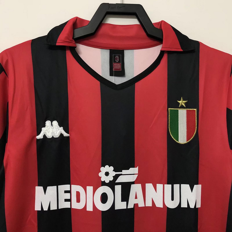 1988-1989  Retro  AC Milan Home   jersey