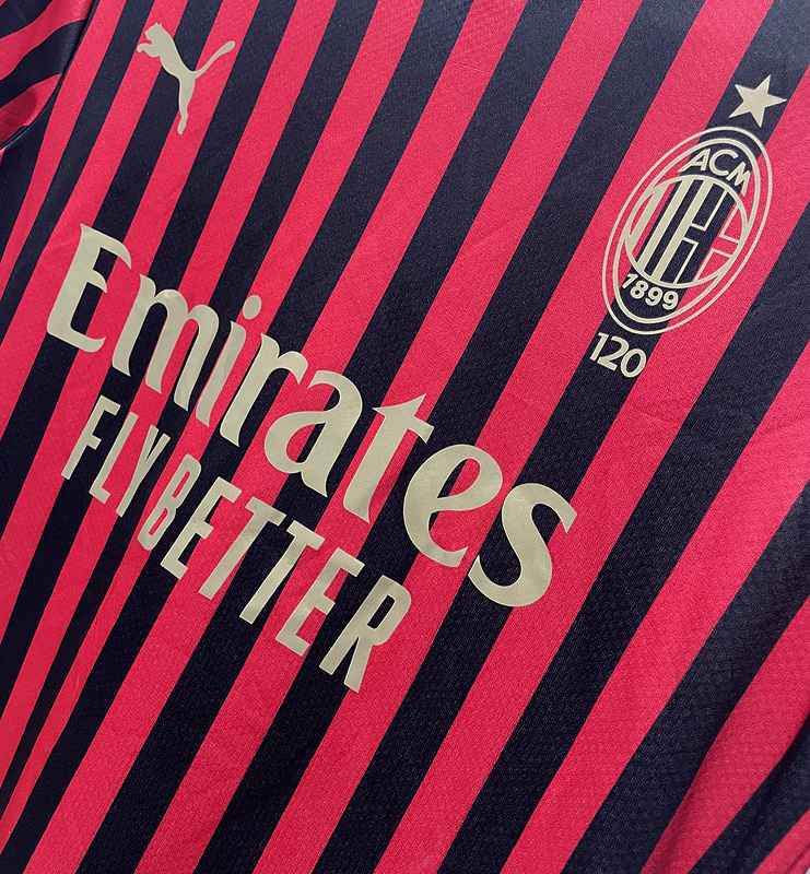 1989-2019  Retro  AC Milan Home   jersey 120th Anniversary Edition