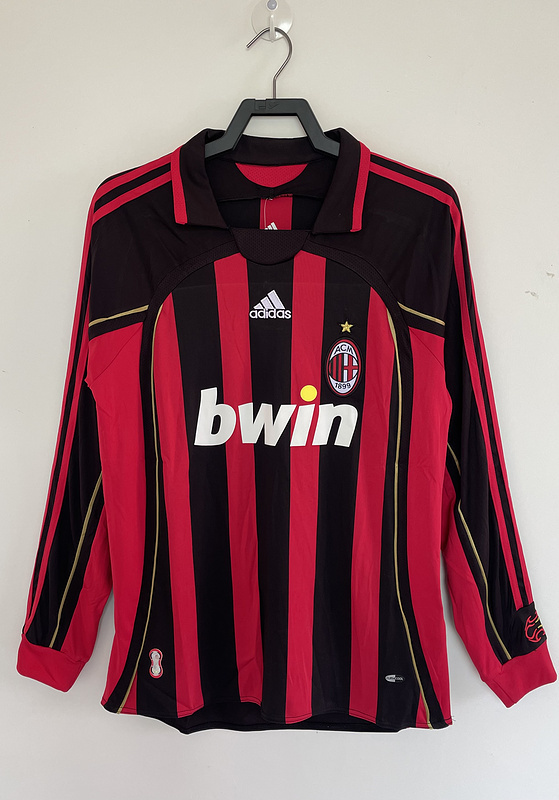 2006-2007  Retro  AC Milan   Home long sleeves  jersey