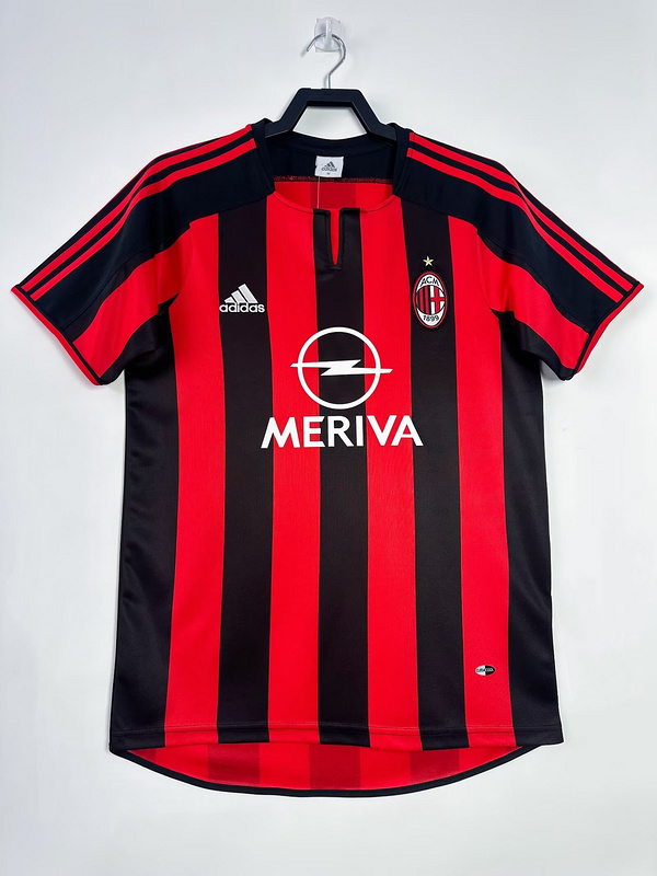 2003-2004  Retro  AC Milan Home   jersey