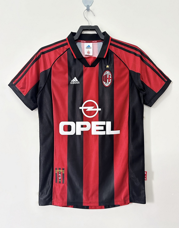 1998-1999  Retro  AC Milan Home   jersey