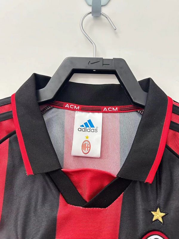 1998-1999  Retro  AC Milan Home   jersey