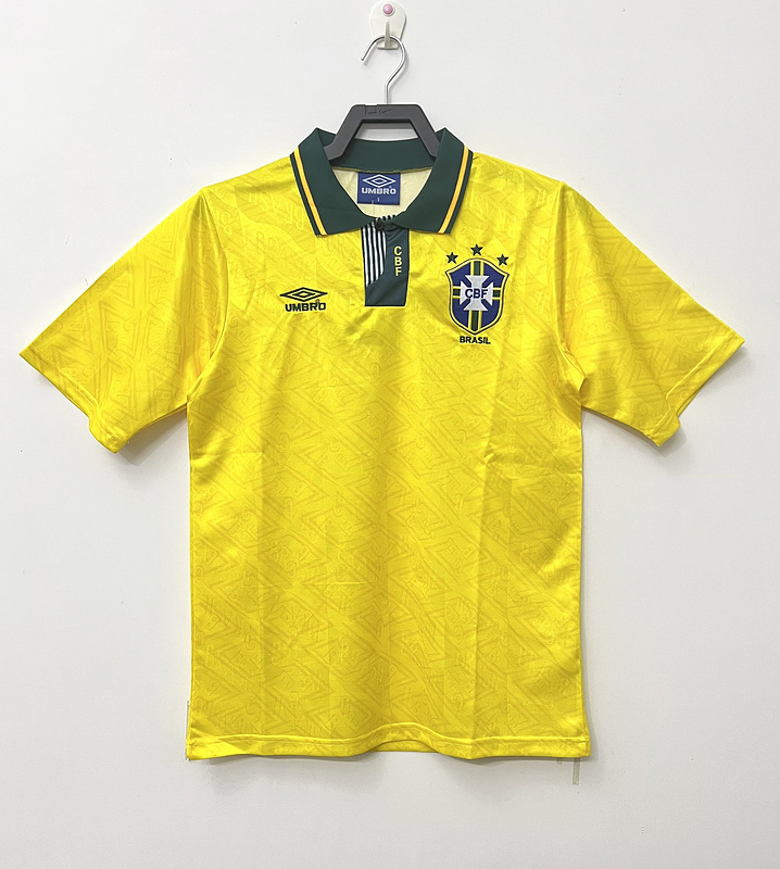 1991-1993  Retro  Nation  Brazil  Home  jersey