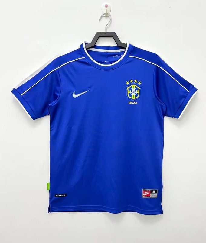 1998  Retro  Nation  Brazil  Away  jersey