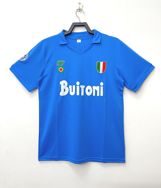 1987-1988 Retro Naples  Home  jersey