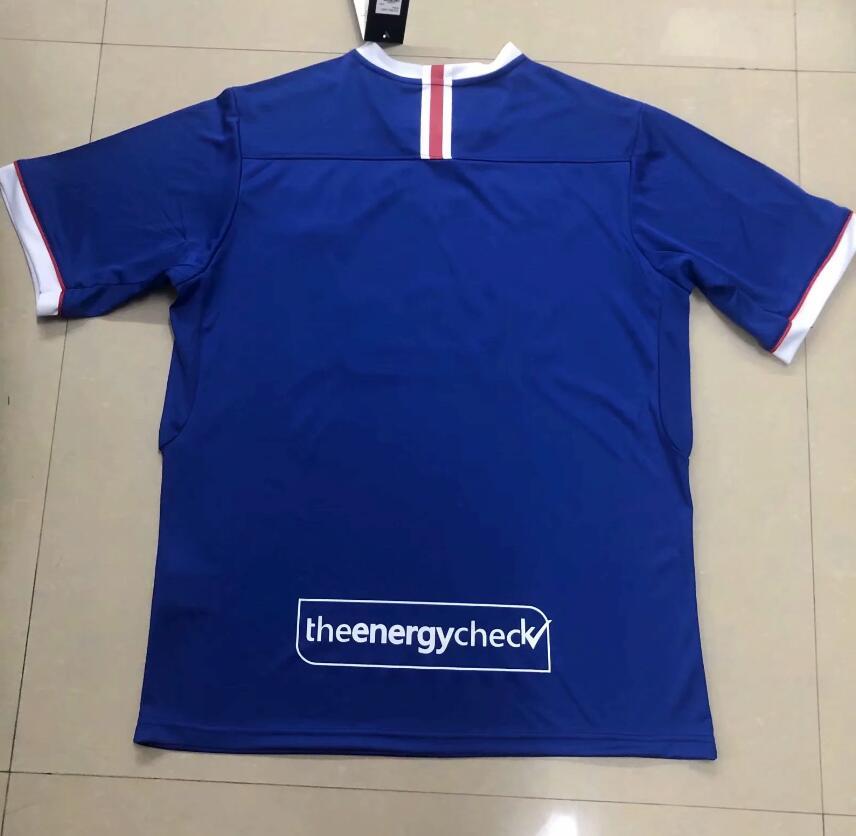 2000-2001   Retro Glasgow  Rangers F.C  Home   jersey Champion Edition