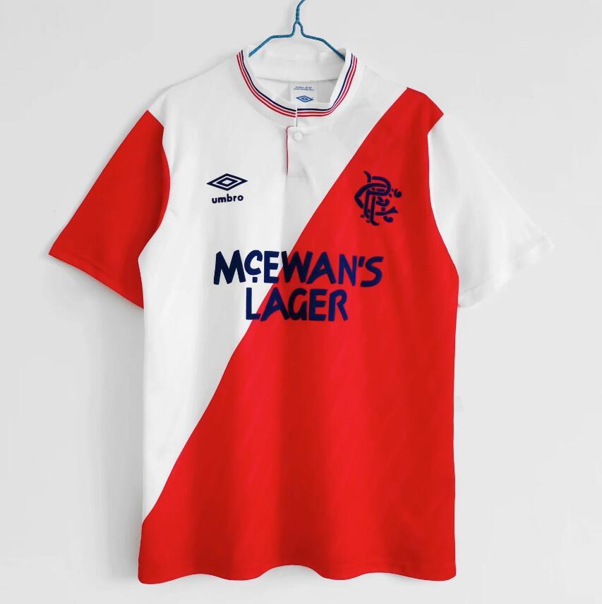 1987-1988   Retro Glasgow  Rangers F.C  Away   jersey