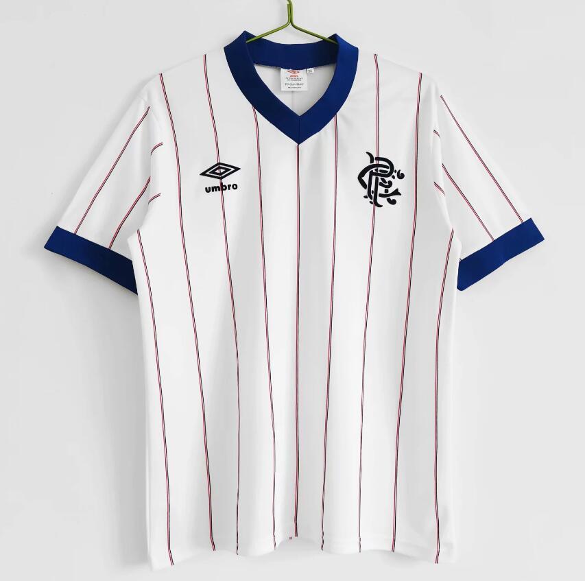 1982-1983   Retro Glasgow  Rangers F.C  Away   jersey