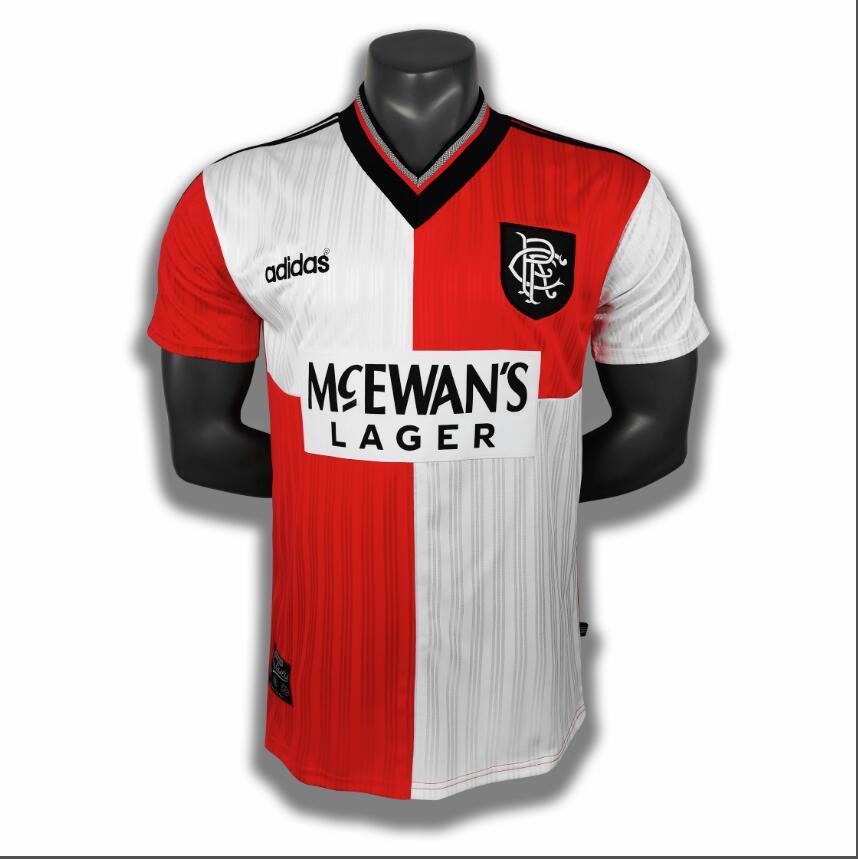 1995-1996   Retro Glasgow  Rangers F.C  Away   jersey