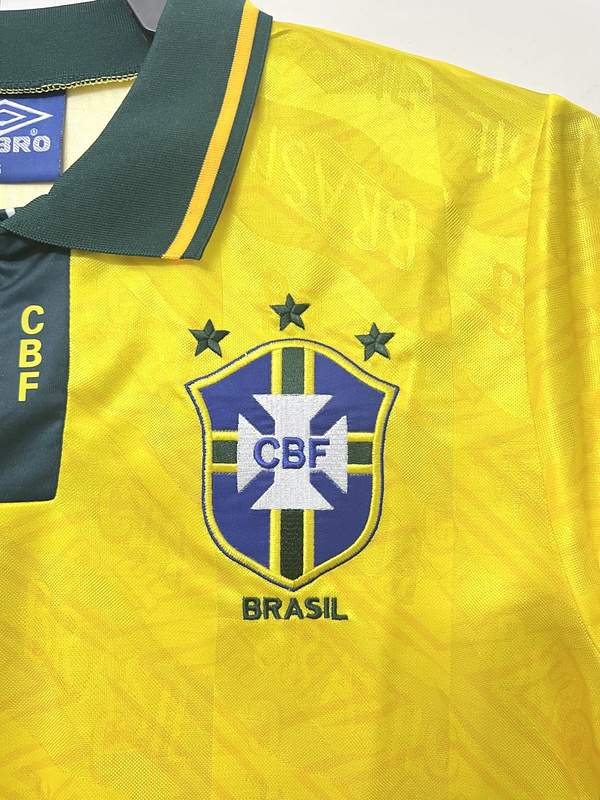 1991-1993  Retro  Nation  Brazil  Home  jersey