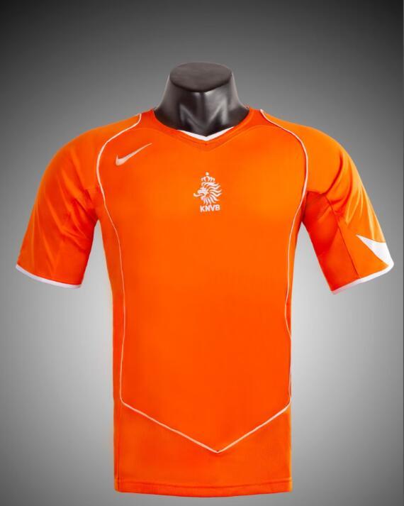 2004  Retro  Nation  Netherlands  Home  jersey  no  number