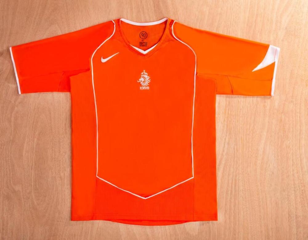 2004  Retro  Nation  Netherlands  Home  jersey  no  number