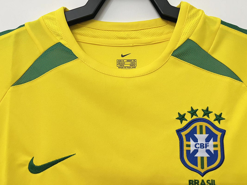 2002  Retro  Nation  Brazil  Home  jersey