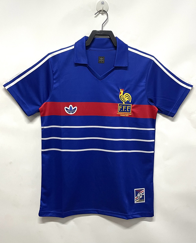 1984  Retro  Nation  France  Home  jersey