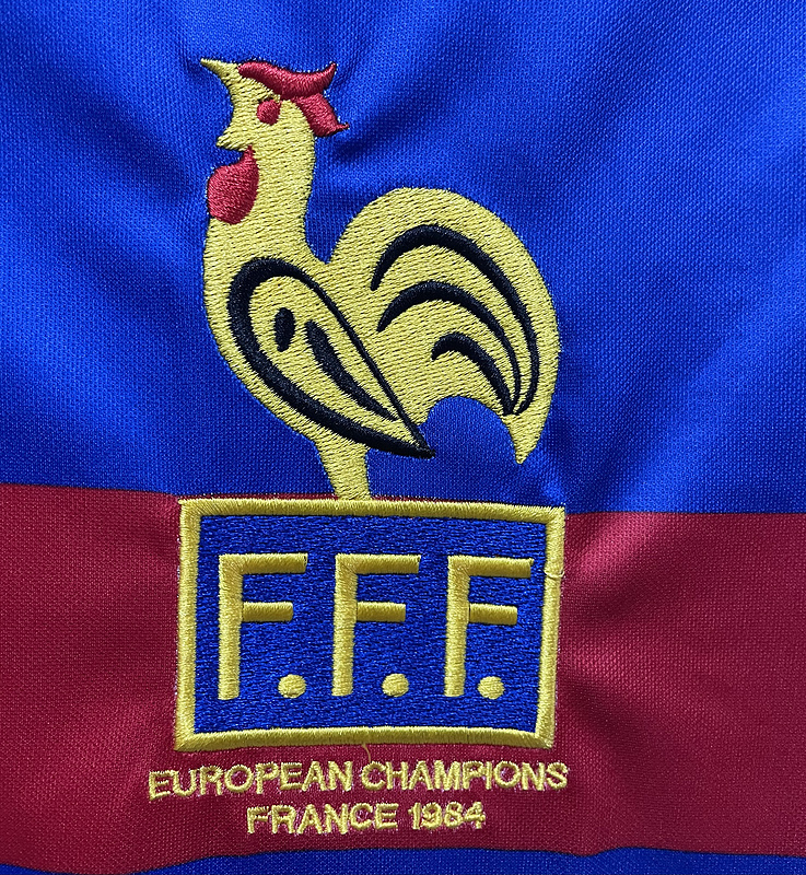 1984  Retro  Nation  France  Home  jersey