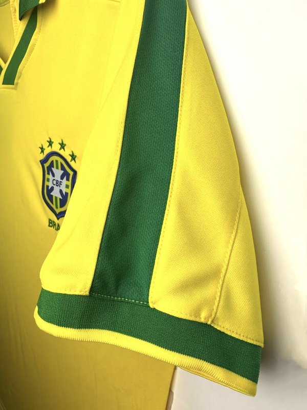 1997  Retro  Nation  Brazil  Home  jersey