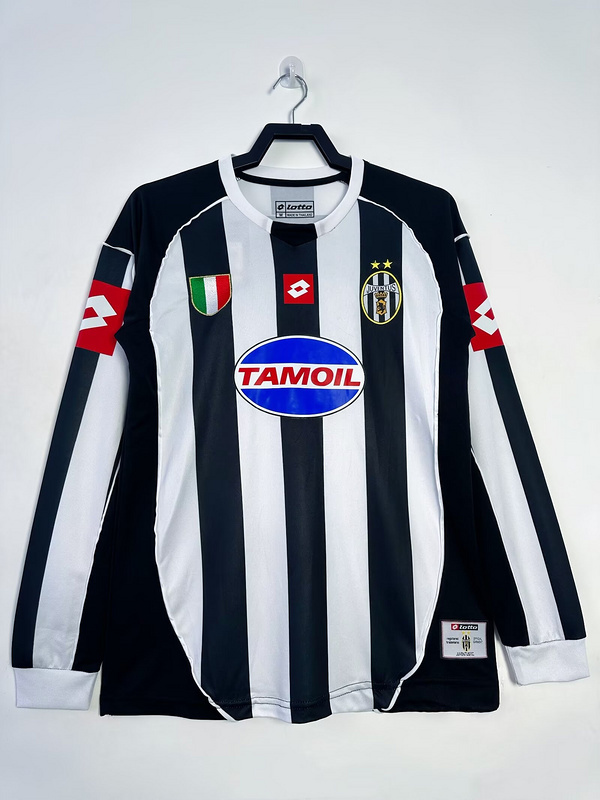 2002-2003  Retro Juventus  Home long sleeves  jersey