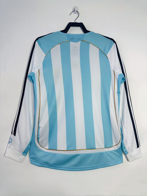 2006-2007 Retro  Nation  Argentina  Home long sleeves   jersey