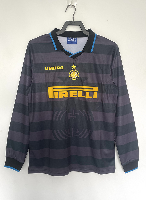 1997-1998 Retro Inter Milan  3RD long sleeves  jersey