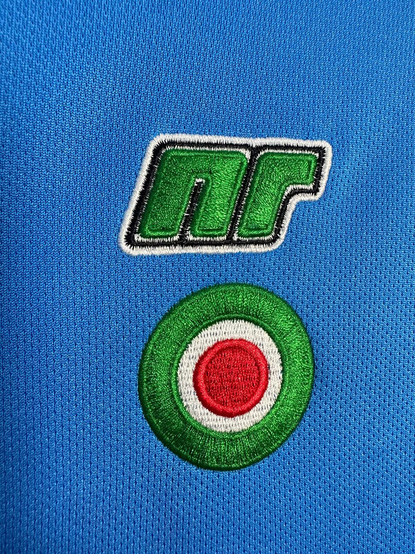 1987-1988 Retro Naples  Home long sleeves jersey