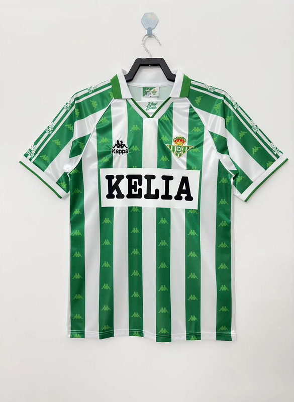 1995-1997  Retro Real Betis  Home  jersey with Advertisement/AD