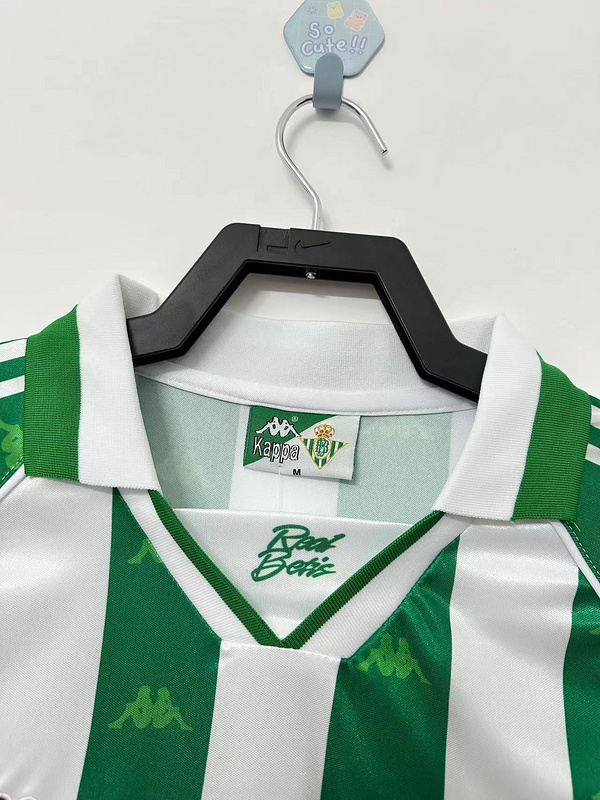 1995-1997  Retro Real Betis  Home  jersey with Advertisement/AD