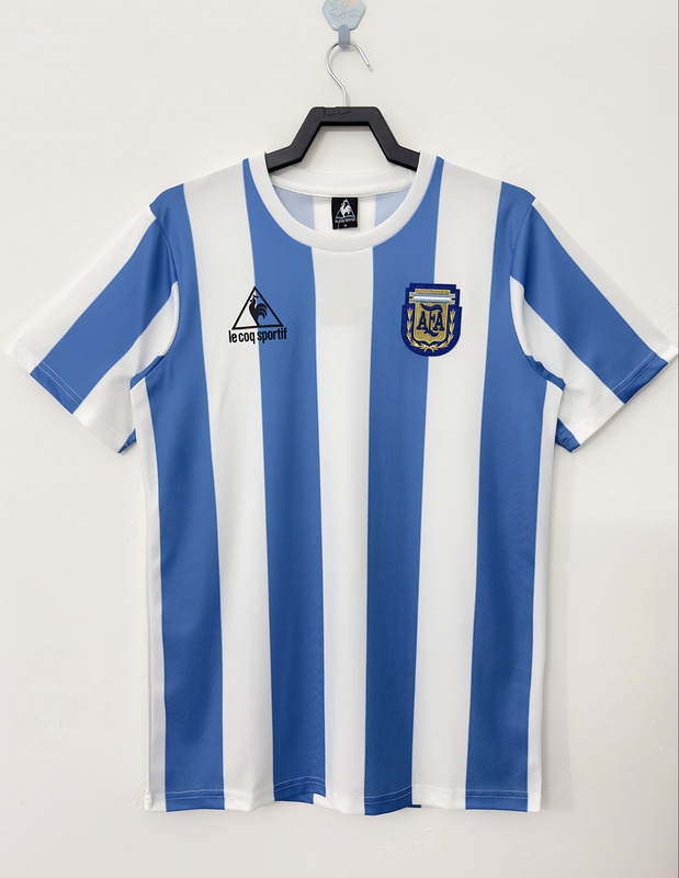 1986 Retro  Nation  Argentina  Home  jersey