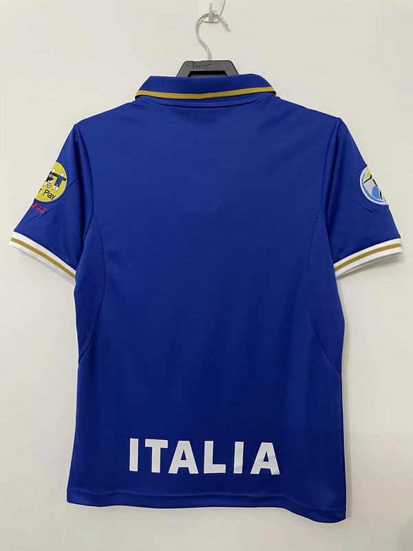 1996 Retro Italy  Home  jersey with patches