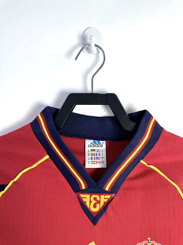 1998 Retro Spain  Home  jersey