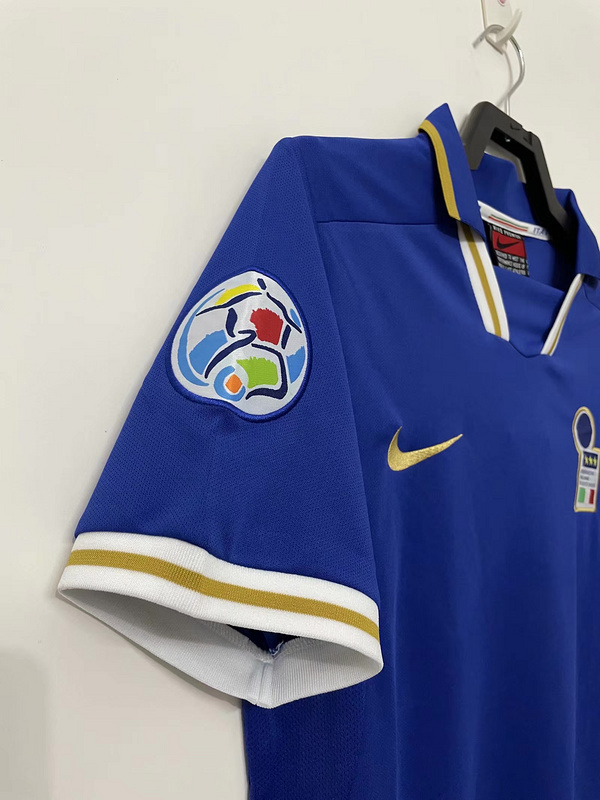 1996 Retro Italy  Home  jersey with patches