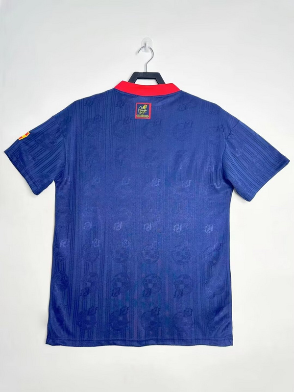 1996 Retro Spain  Away blue jersey