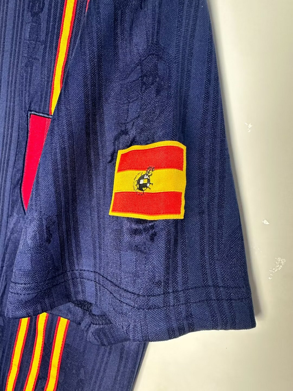 1996 Retro Spain  Away blue jersey