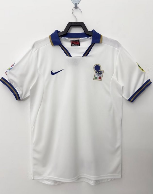 1996 Retro Italy  Away  jersey with patches