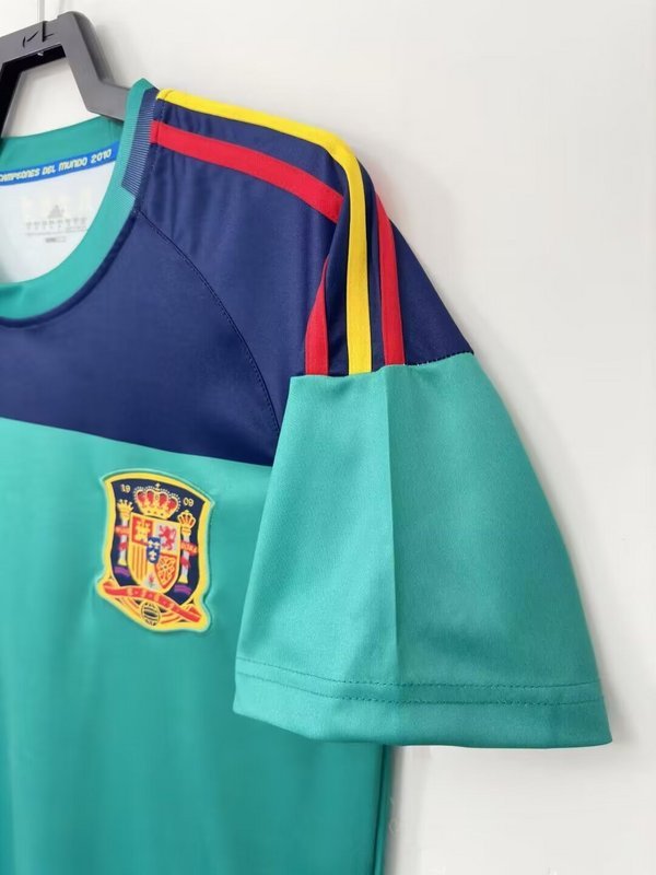 2010  Retro Spain  Goalkeeper /GK  GREEN  jersey