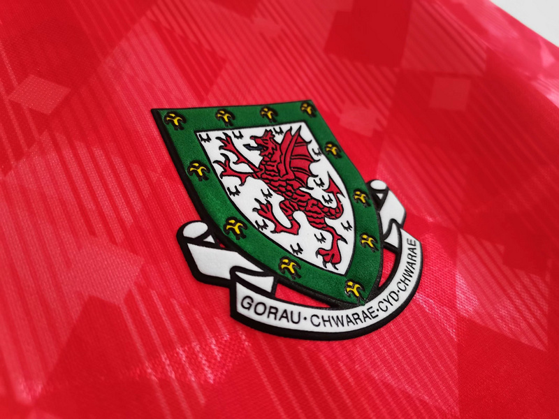 1990-1992  Retro Wales  Home  jersey