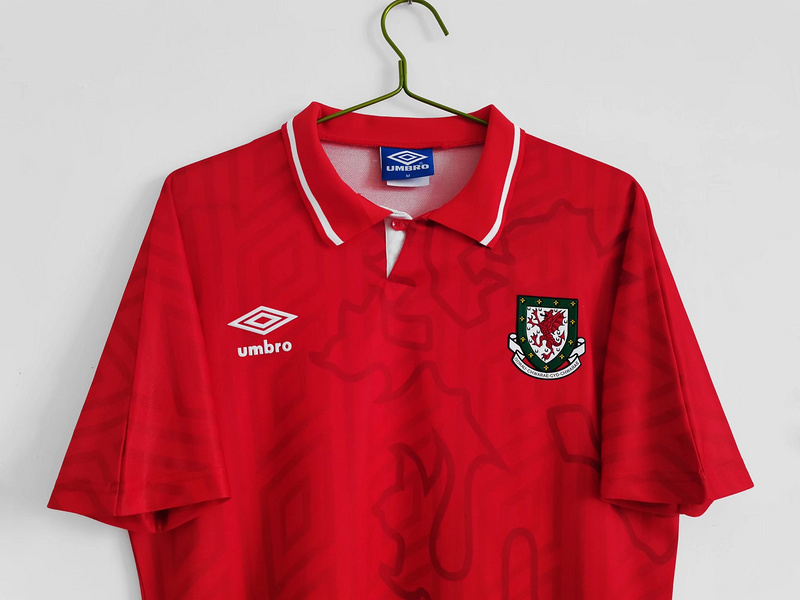 1992-1994  Retro Wales  Home  jersey