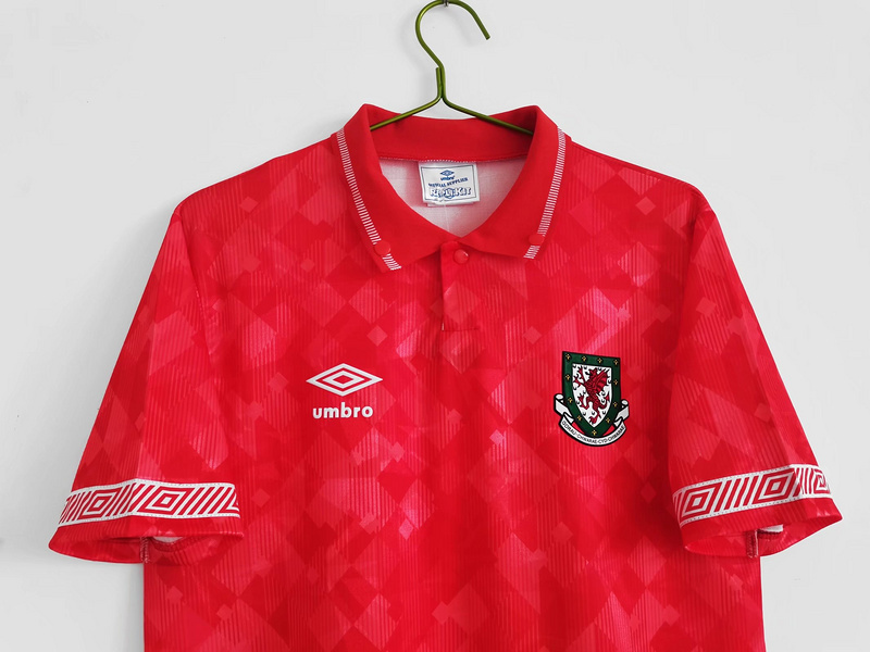 1990-1992  Retro Wales  Home  jersey
