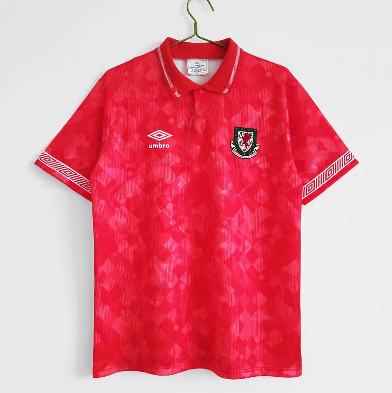 1990-1992  Retro Wales  Home  jersey