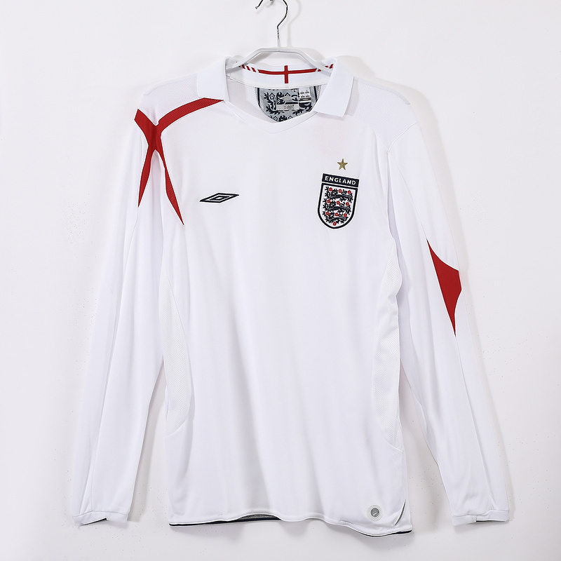 2006  Retro England /UK  Home  long sleeves  jersey