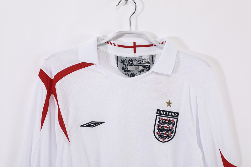 2006  Retro England /UK  Home  long sleeves  jersey