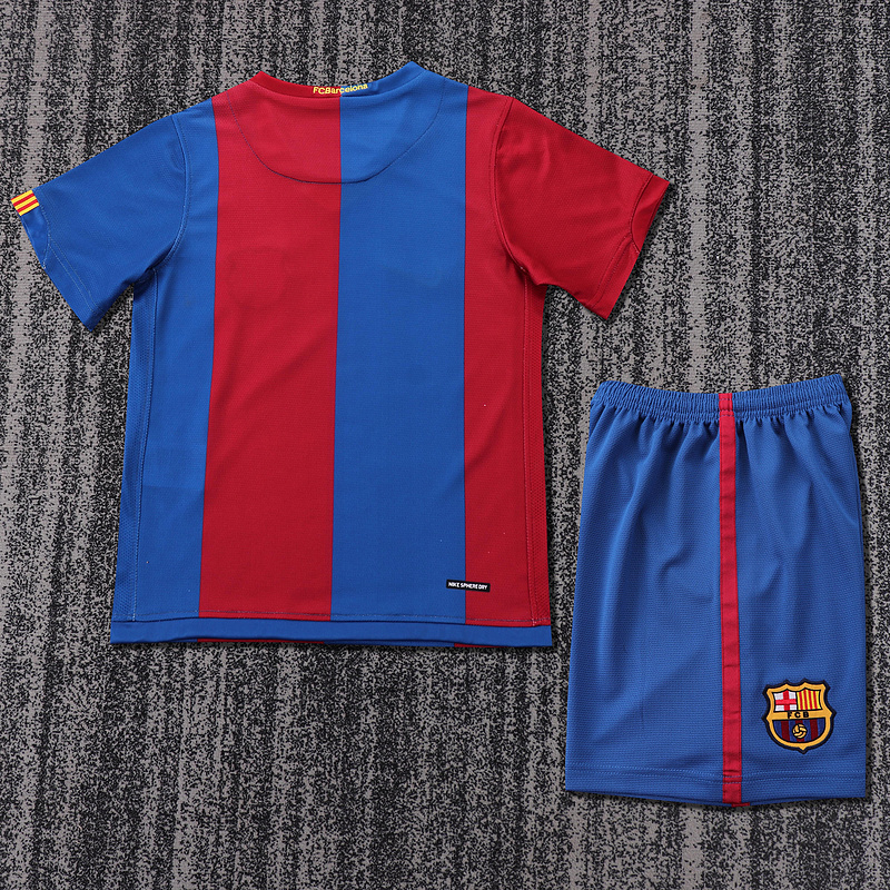 2006-2007  Retro  Barcelona  Home  Kids kits jerseys