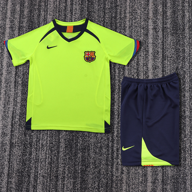 2005-2006  Retro  Barcelona  Away  green  Kids kits jerseys