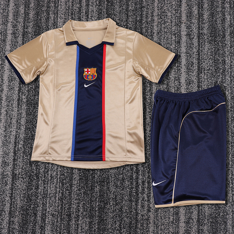 2001-2002  Retro  Barcelona  Away  Kids kits jerseys
