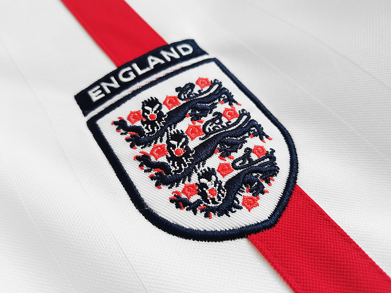 2002  Retro England /UK  Home  long sleeves  jersey